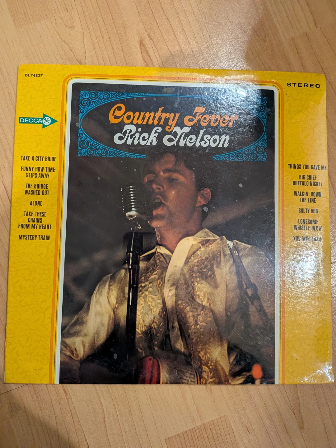 Rick Nelson Country Fever Vinyl Record LP DL 74827 Decca Stereo
