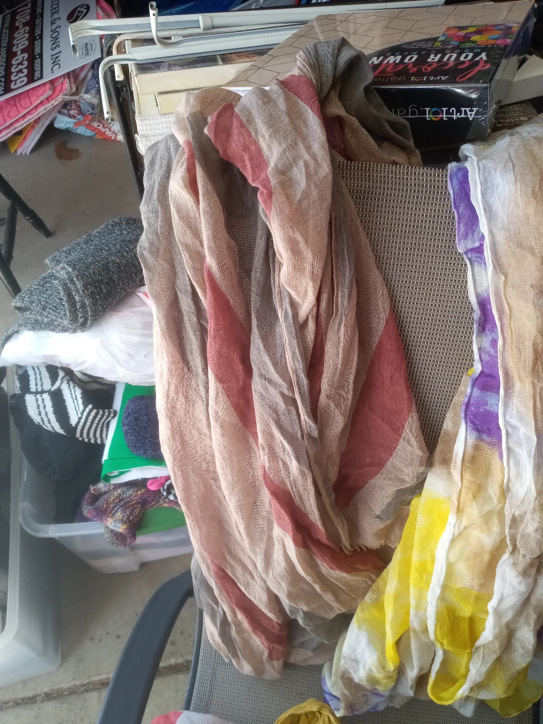 Assorted Lightweight Scarves - Multiple Colors & Patterns - photo 5