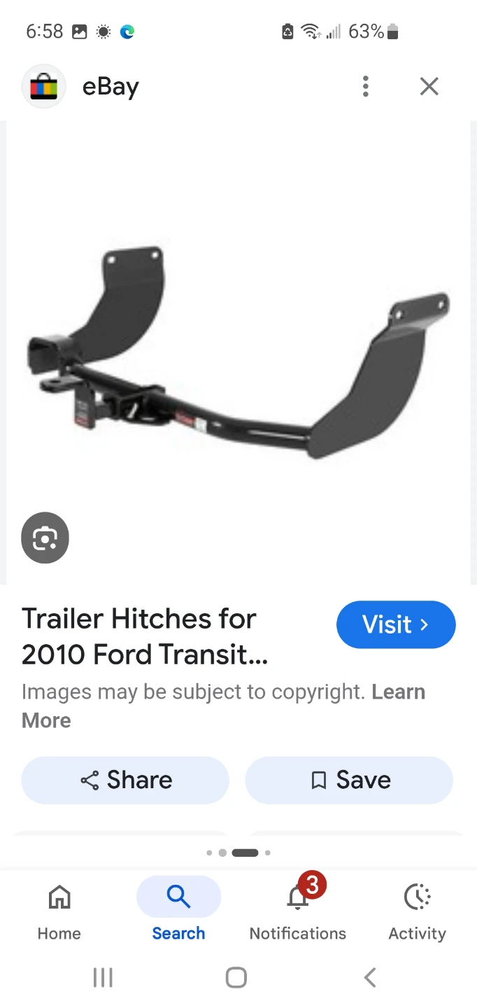 Wanted trailer hitch Ford Transit Connect