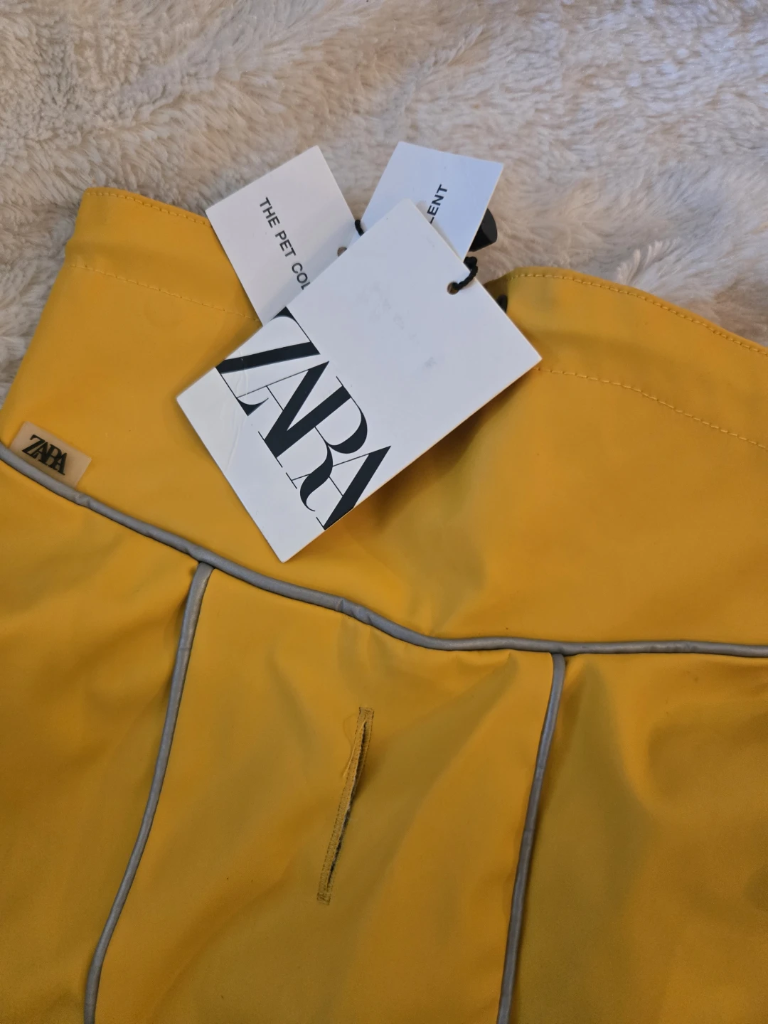 Zara Yellow Dog Raincoat - Size M - photo 2