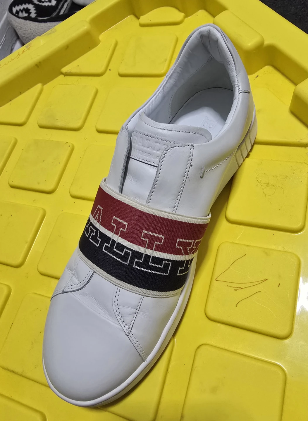 Bally White Leather Slip-On Sneakers Men's Size 9