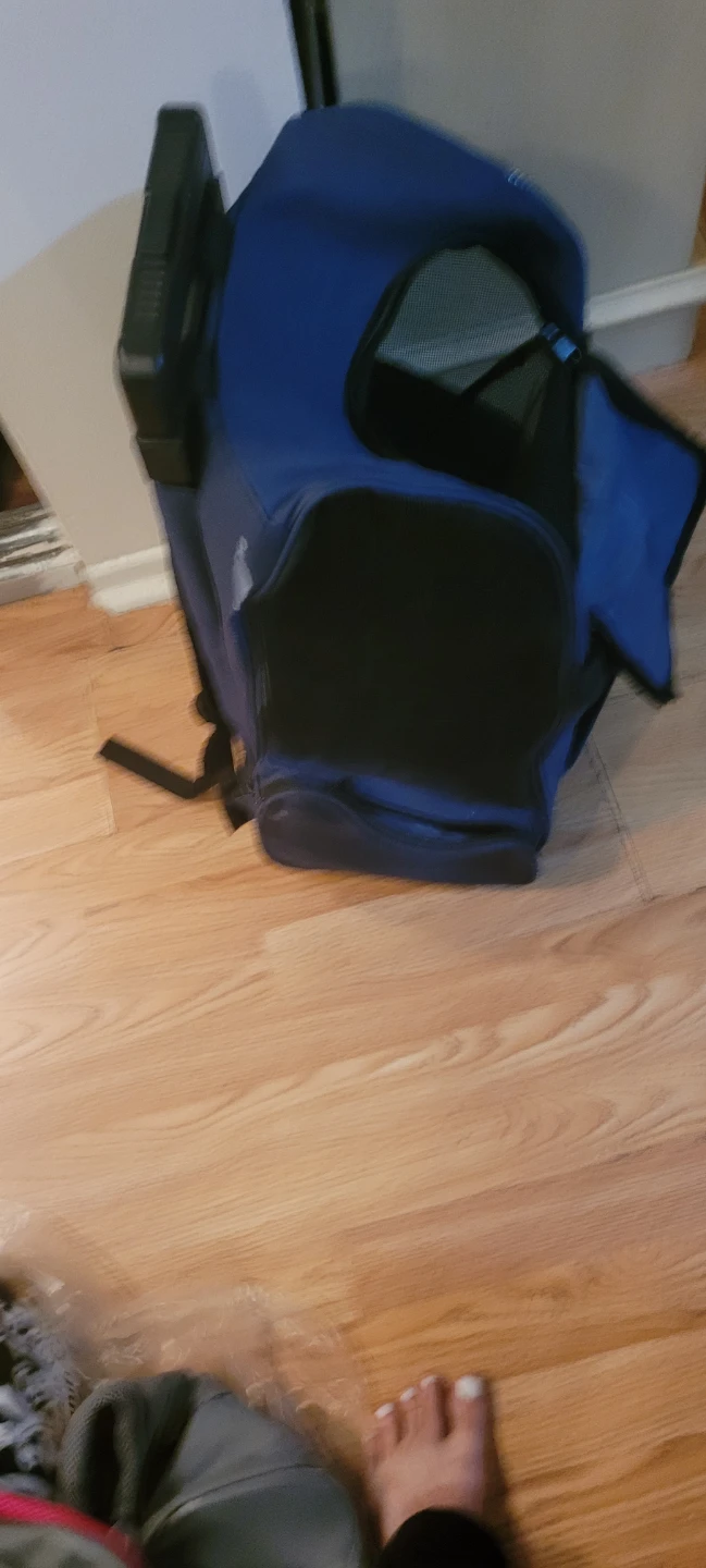 Blue Pet Carrier Rolling Bag - photo 5