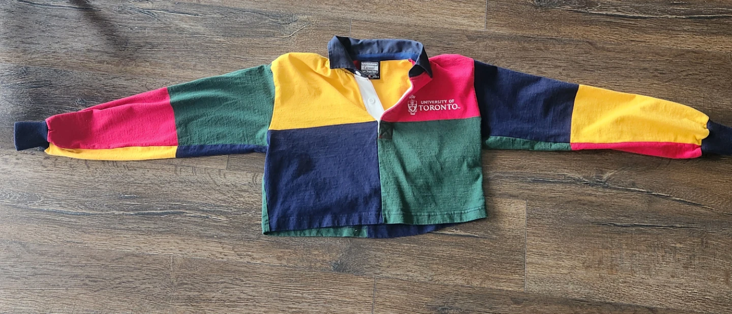 University of Toronto Colour Block Rugby Shirt
