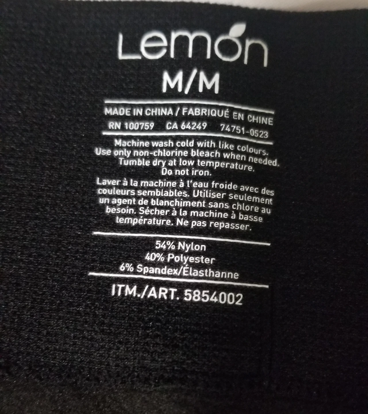 Brand new Lemon Black Womens Leggings M - photo 4