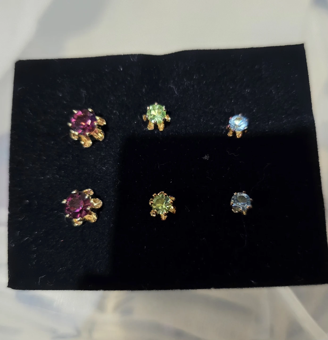 Assorted Stud Earrings - Gold Tone