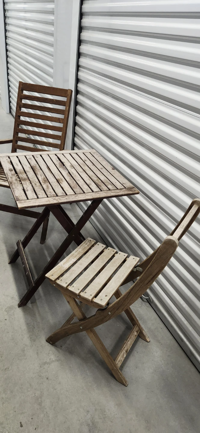 Outdoor foldable table with 2 chairs - photo 2