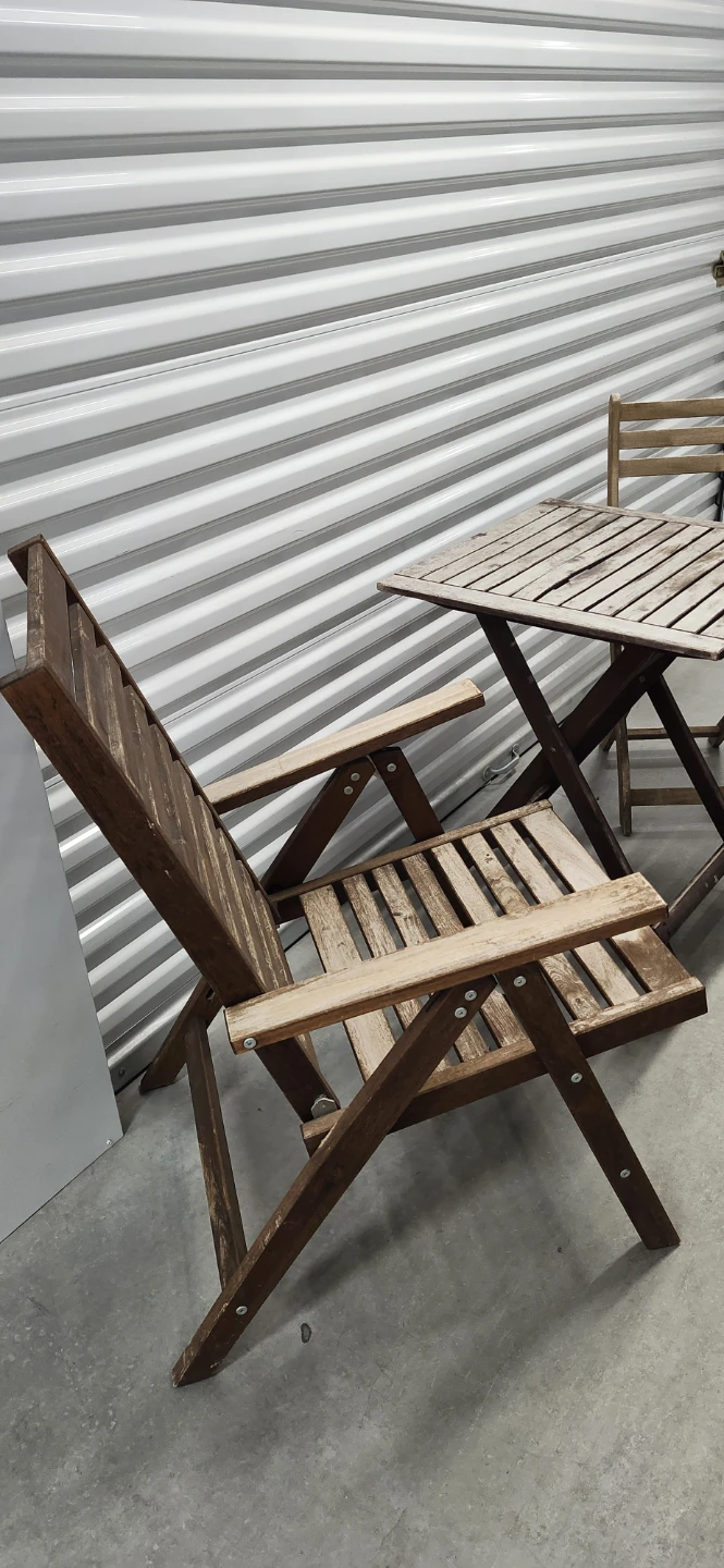 Outdoor foldable table with 2 chairs - photo 3