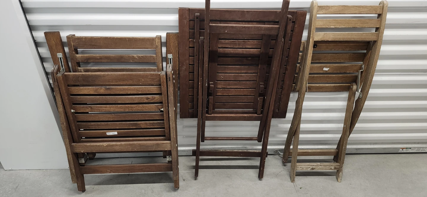 Outdoor foldable table with 2 chairs - photo 4
