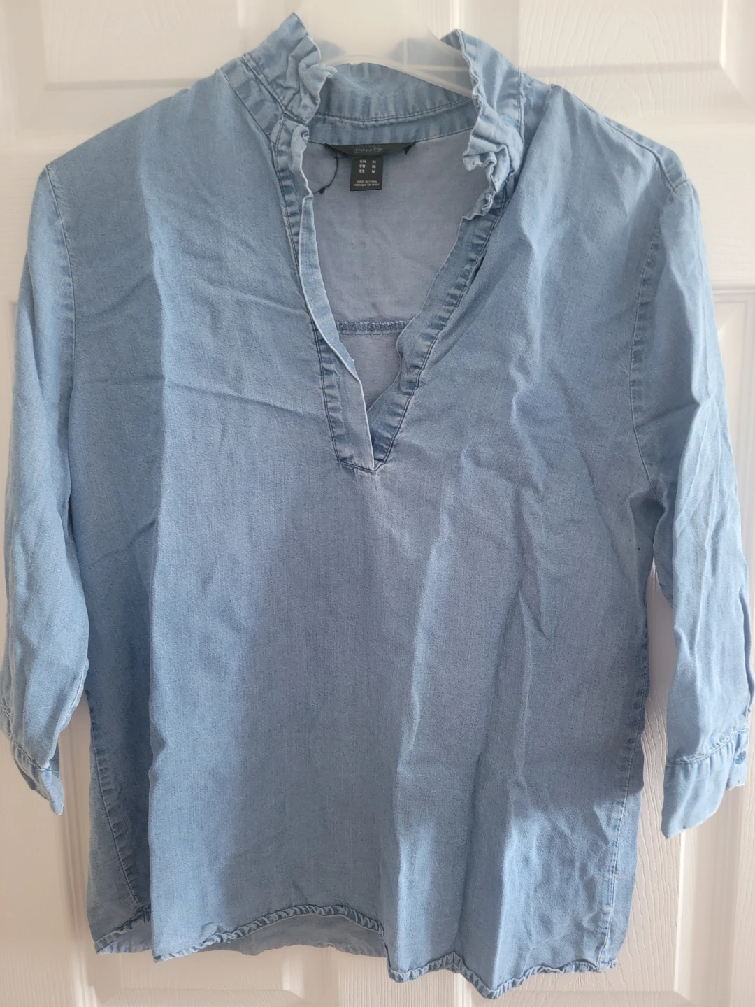 Denim Collar Shirt - Medium