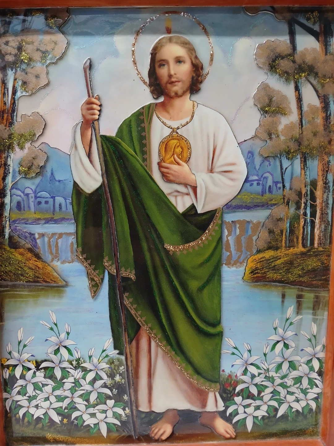 Framed Saint Jude Thaddeus Religious Art - photo 3