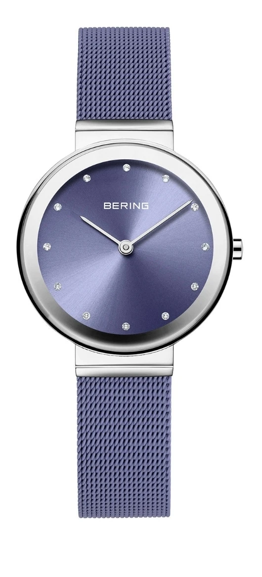 Bering Women's Watch with Blue Dial and Mesh Strap