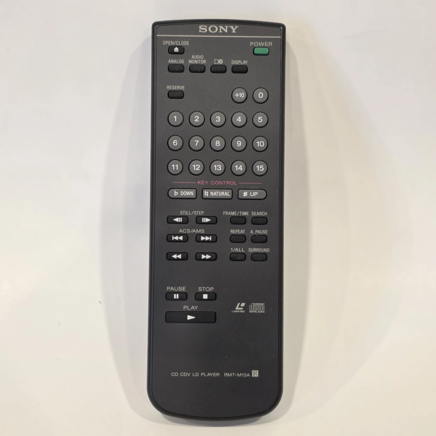 Sony RMT-M13A remote control CD LaserDisc player original Used
