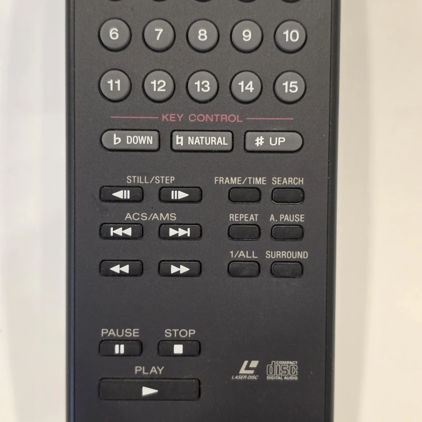 Sony RMT-M13A remote control CD LaserDisc player original Used - photo 3