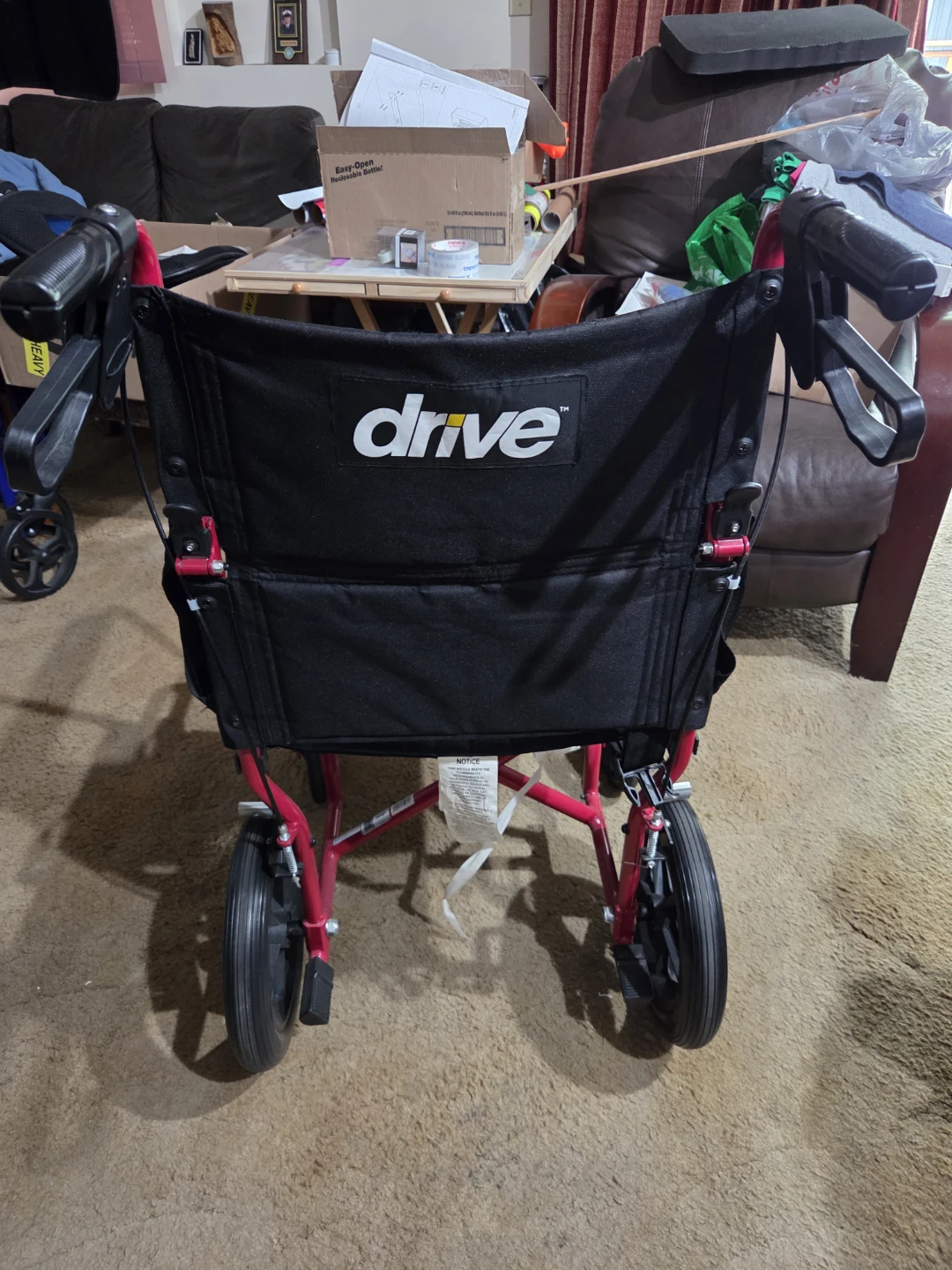 Drive Red Lightweight Transport Wheelchair - photo 2