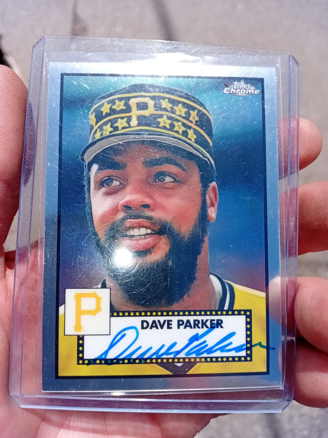 2021 Topps Chrome Dave Parker Autographed Baseball Card