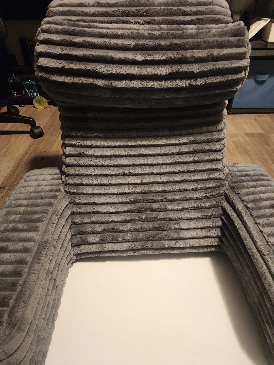 Gray Corduroy Reading Pillow - photo 2