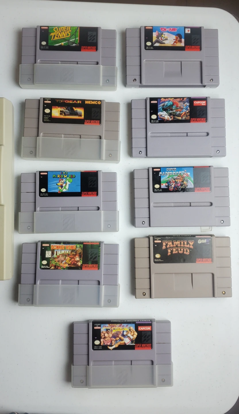 Super Nintendo Console with Games and Controllers - photo 5