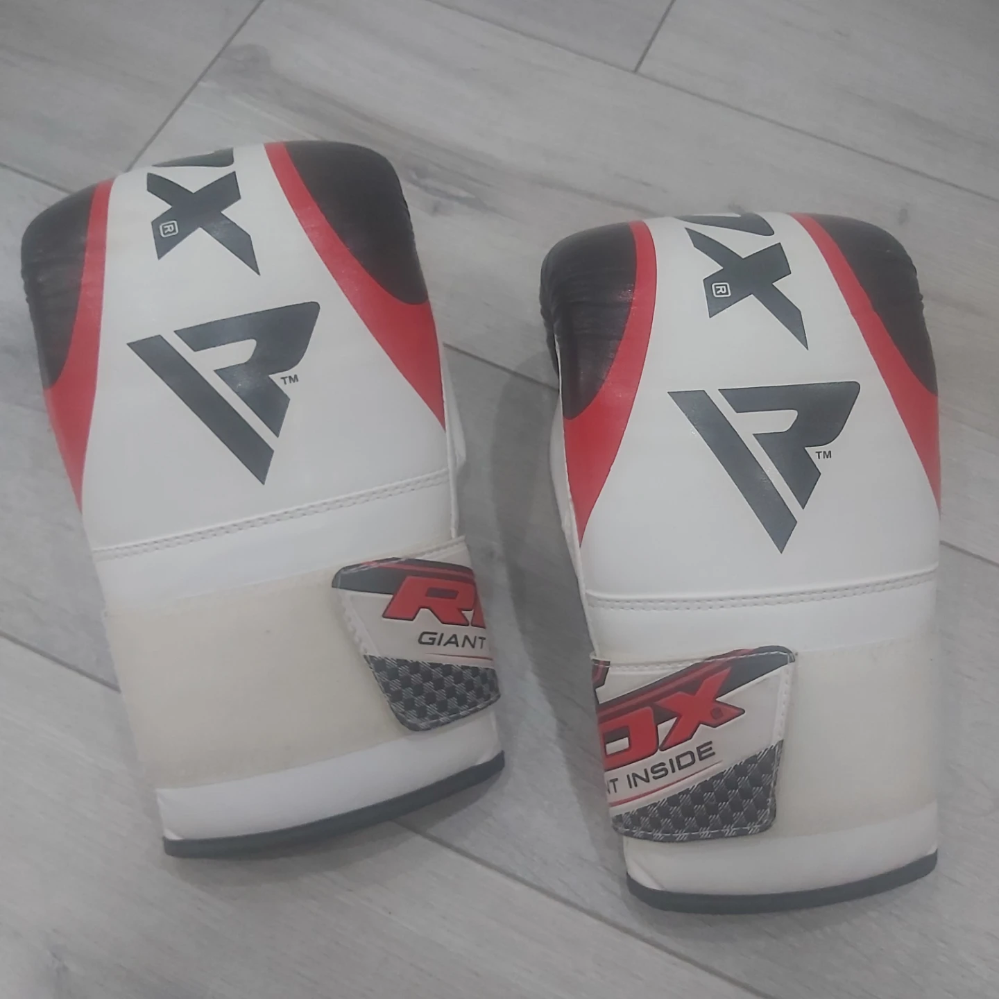 RDX White & Red Boxing Gloves
