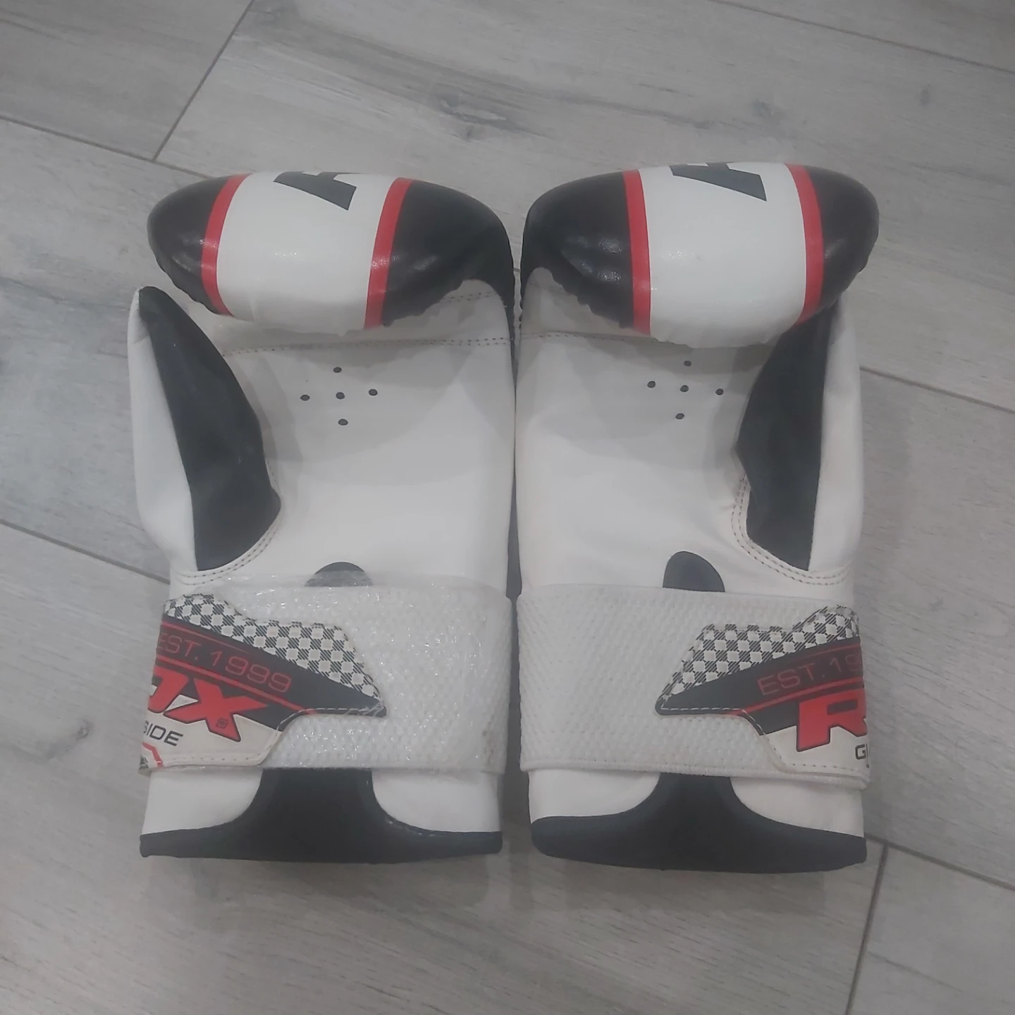 RDX White & Red Boxing Gloves - photo 2