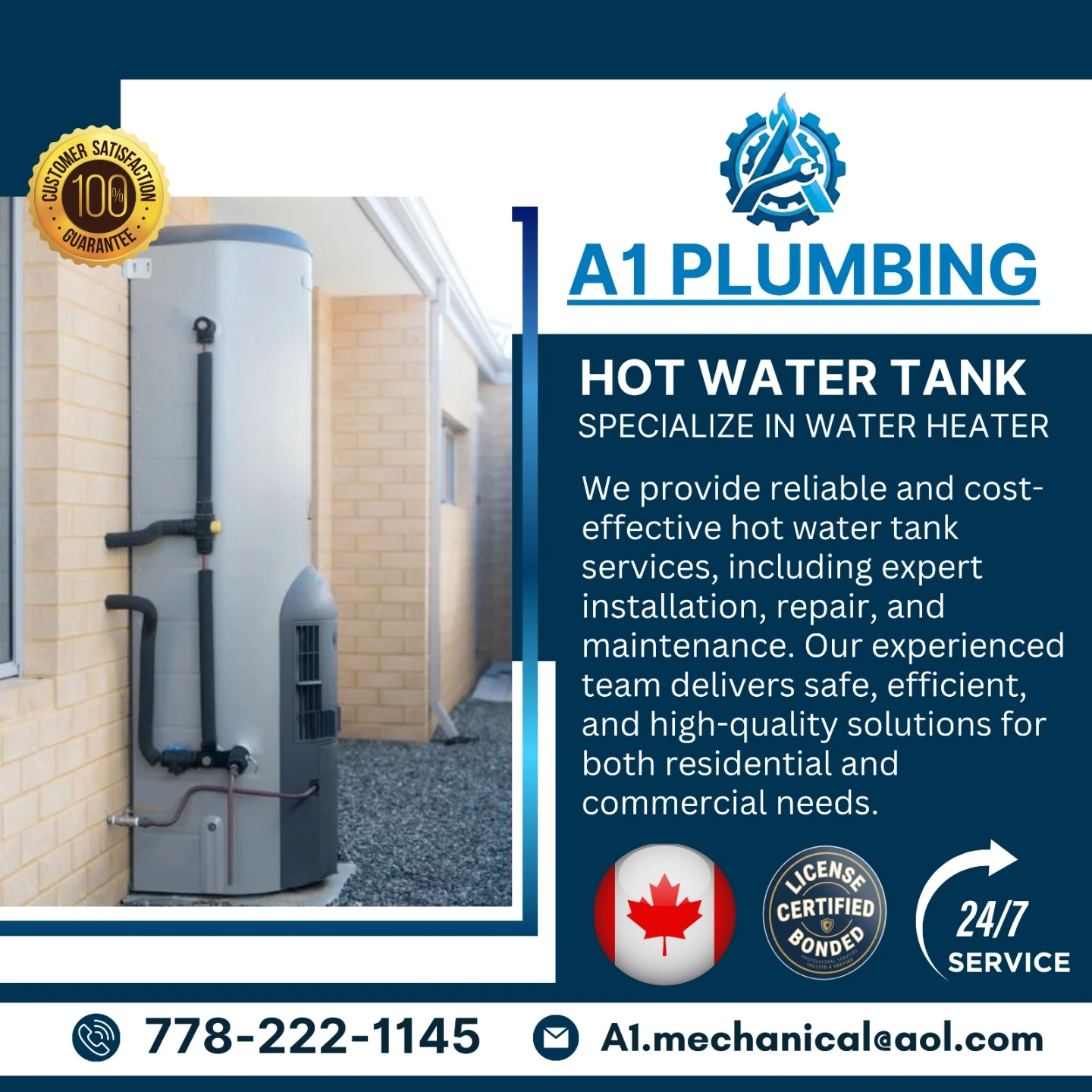 Hot Water Tank Installation