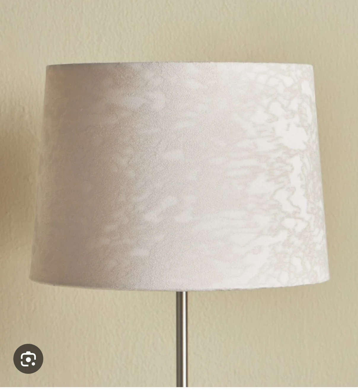 Lampshade with floral pattern