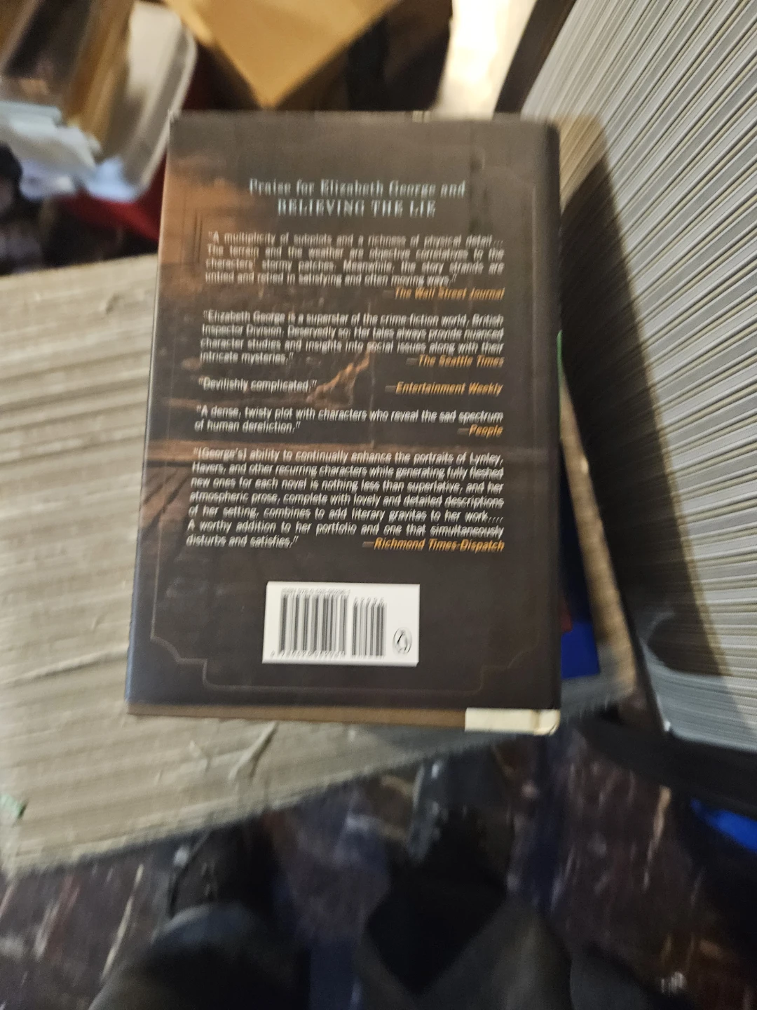 Elizabeth George Just One Evil Act Signed Copy - photo 4