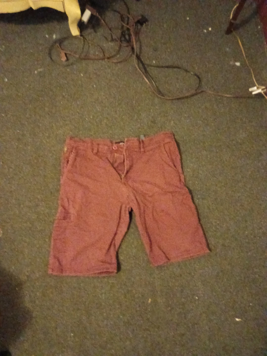 Red Cargo Shorts