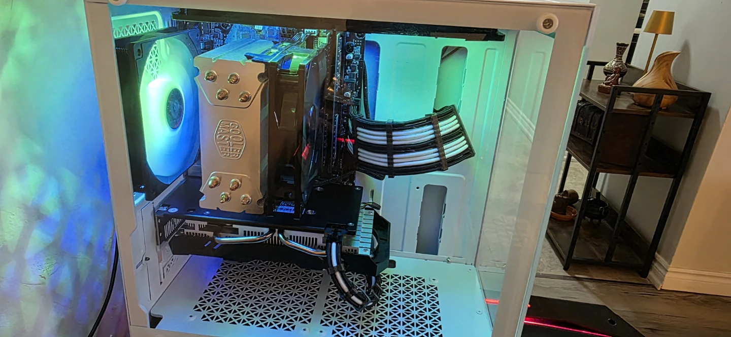 White ATX Gaming PC Tower - photo 2