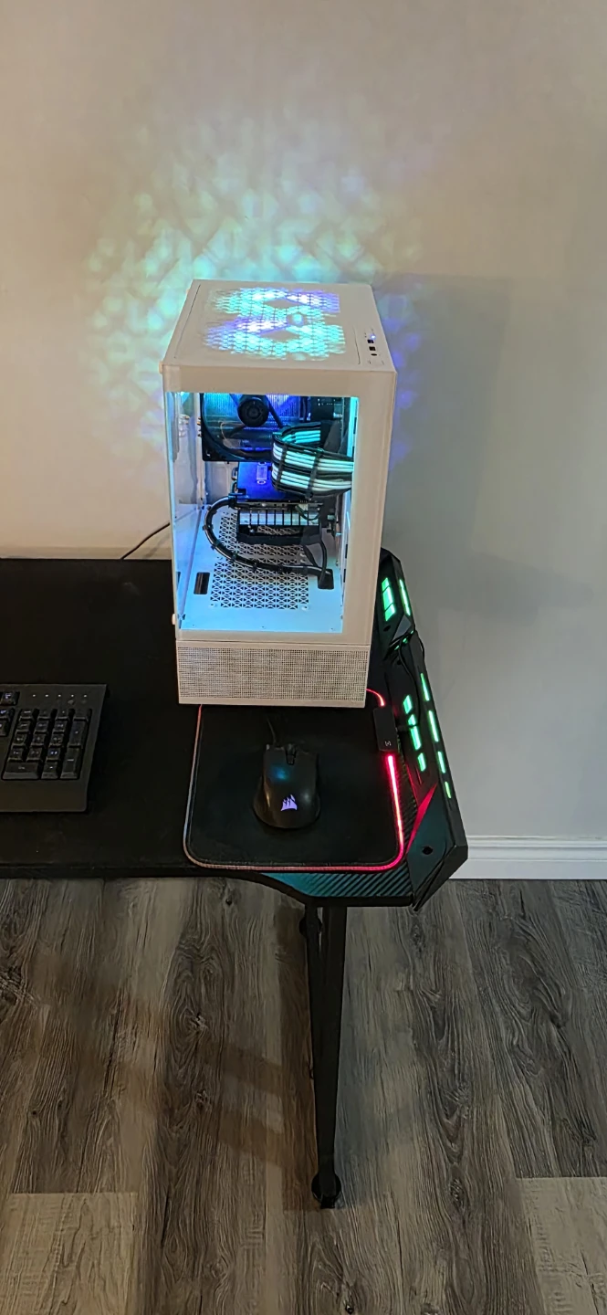 White ATX Gaming PC Tower - photo 3