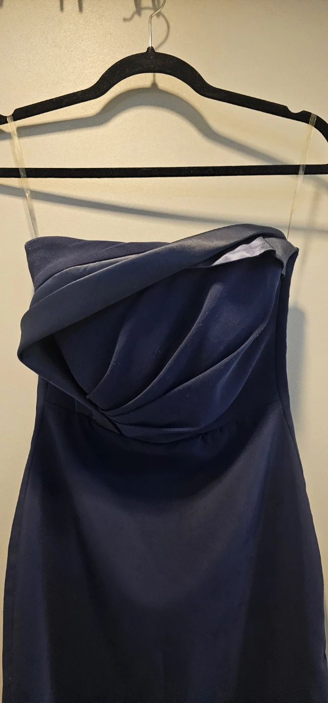 Evonnia by egeline Navy Strapless Dress Size 38 - photo 2