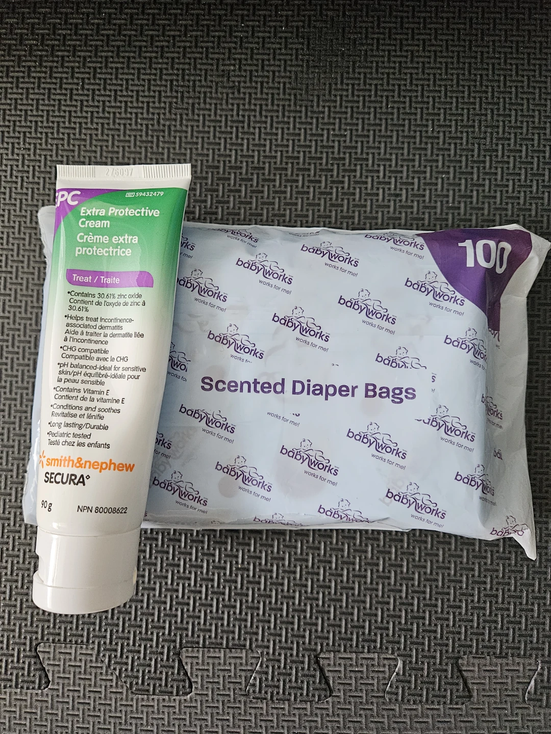 Smith & Nephew Secura Extra Protective Cream and Diaper Bags