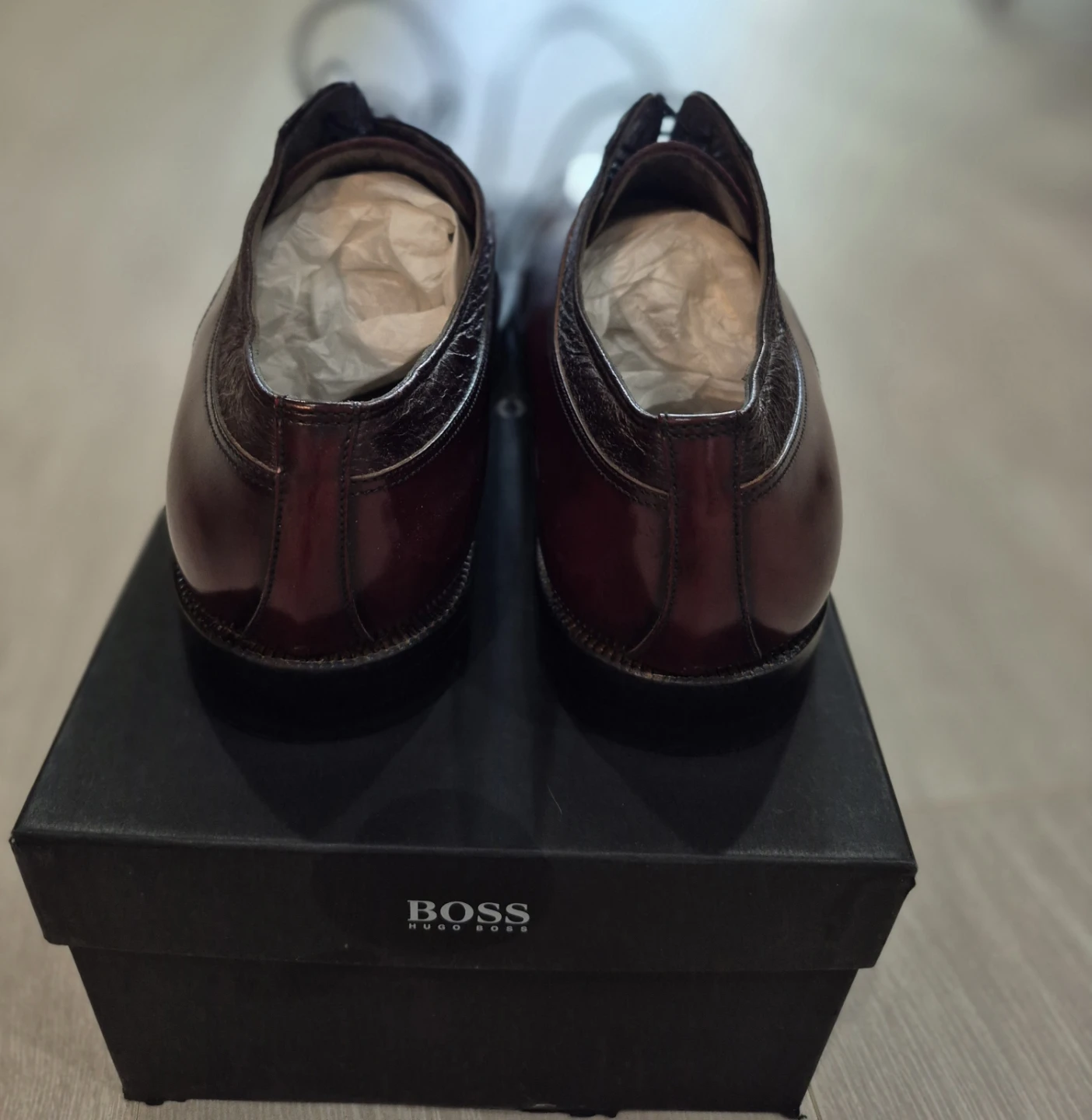 Moreaschi Burgundy Leather Oxford Dress Shoes - photo 3