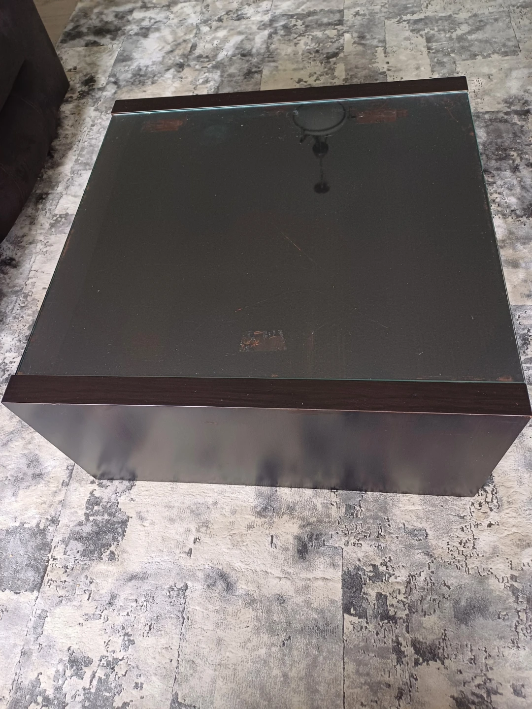 Square Coffee Table with Glass Top - photo 4