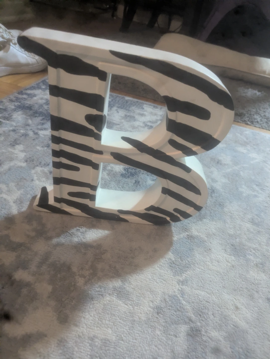 Decorative Letter B - Zebra Print - photo 2