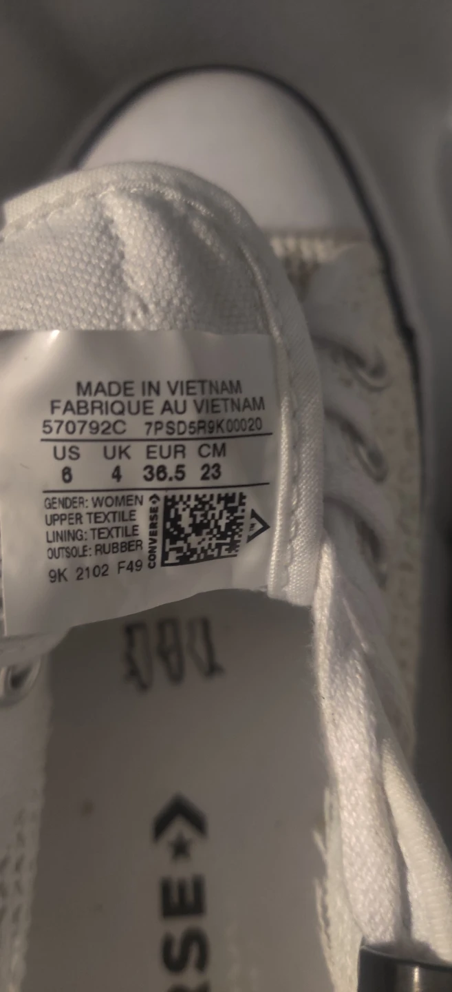 Converse Chuck Taylor All Star White Knit Shoes - photo 2