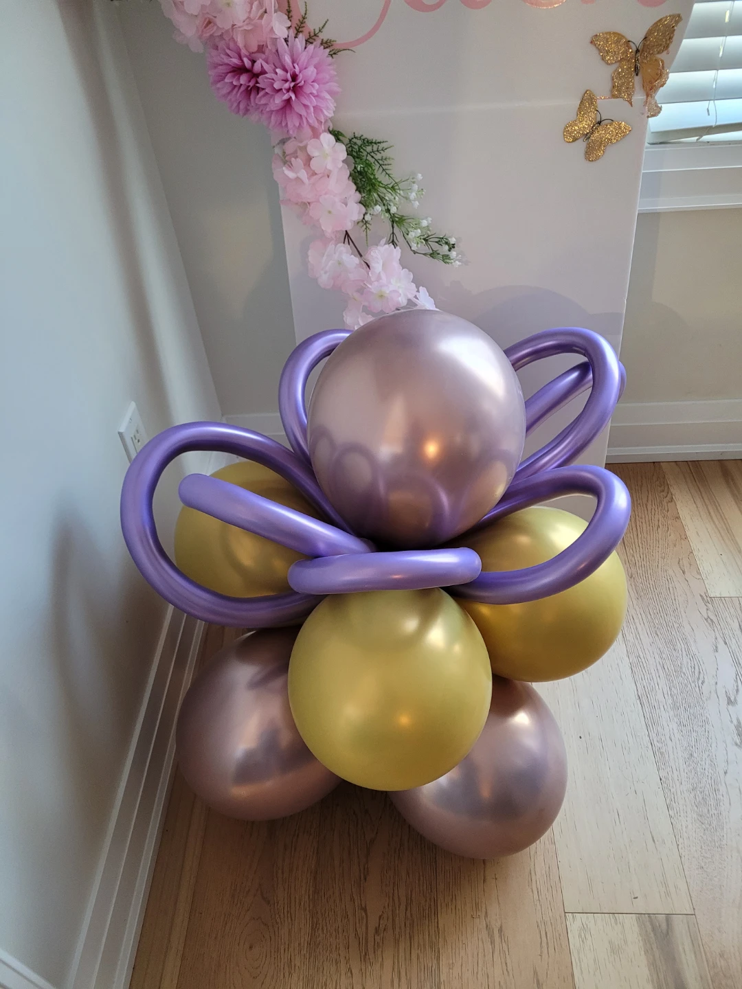 Pink and Gold Number 16 Balloon Arrangement - photo 2