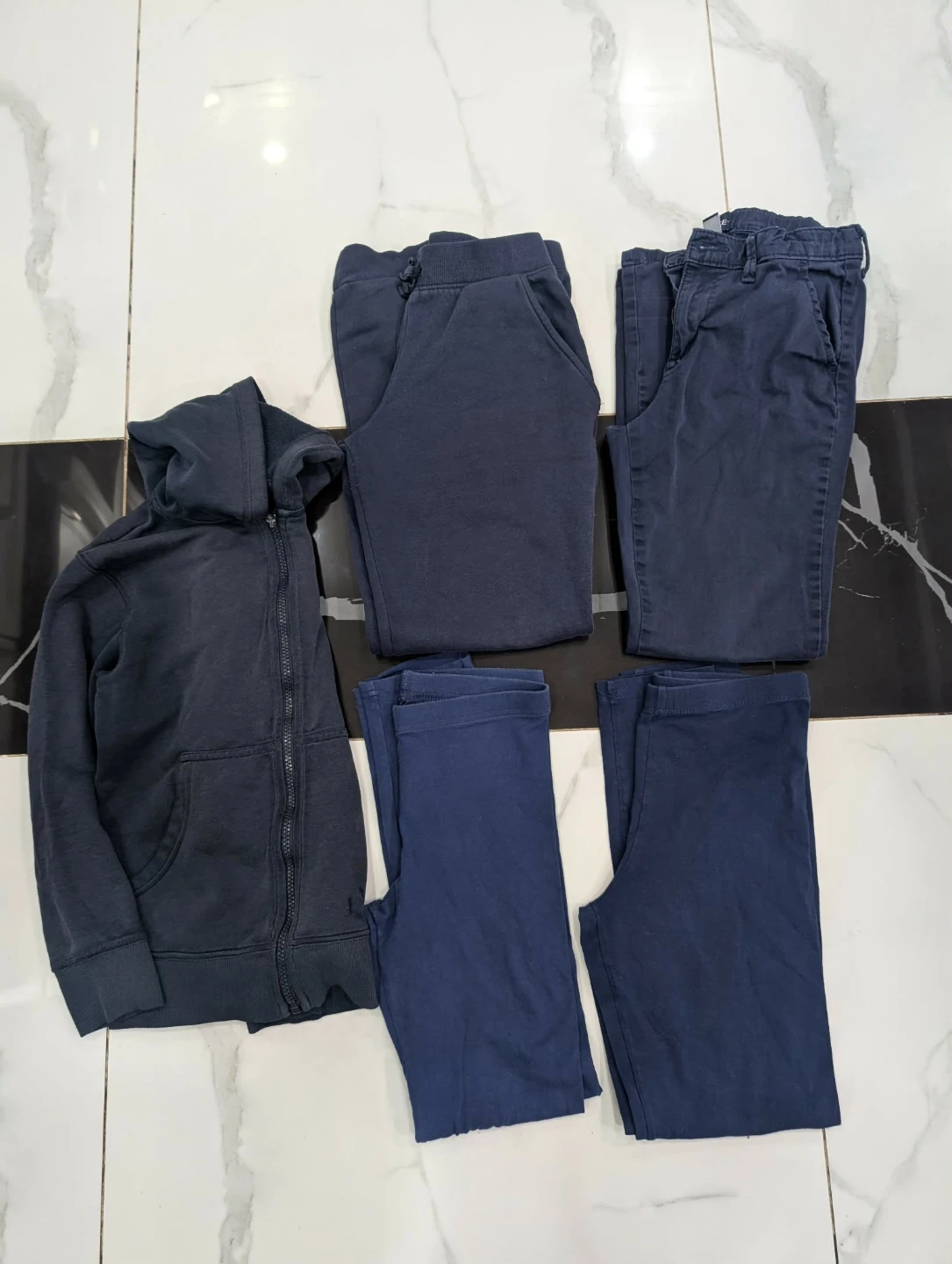 Boys Navy Hoodie and Pants Set