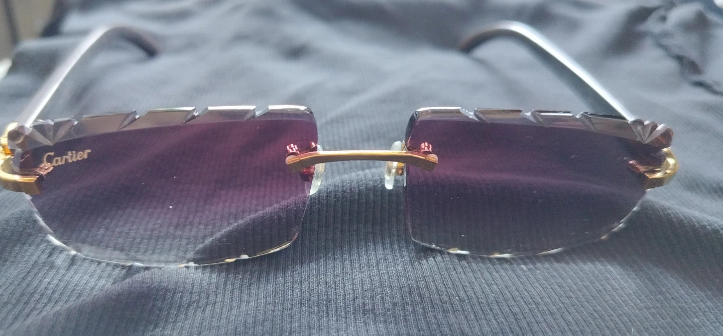 Cartier Rimless Horn Sunglasses