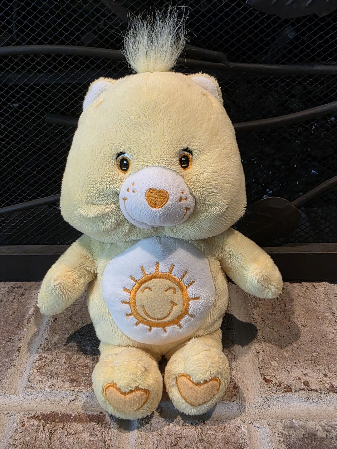 Vintage 2002 Care Bear Funshine Bear Sunshine 9” Toy Rattle!