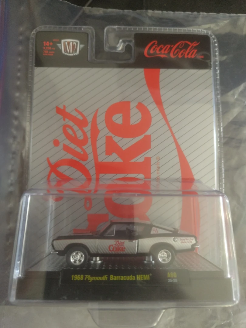 M2 Machines Diet Coke 1968 Plymouth Barracuda Hemi A60 1:64 New
