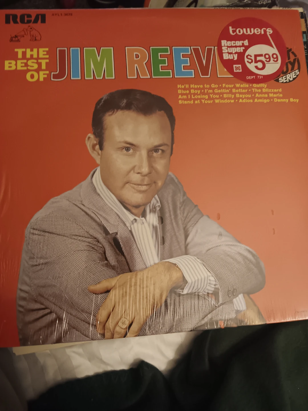 SEALED The Best of Jim Reeves Vinyl Record