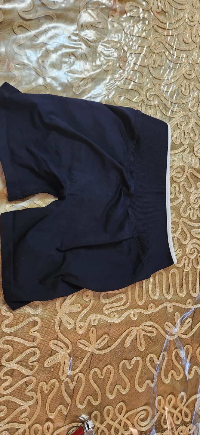 New TEVEO Black Seamless Ruched Biker Shorts - photo 2