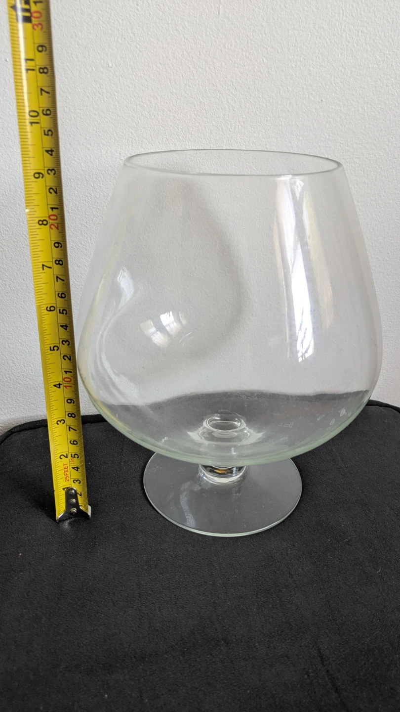 Large  oversized Brandy snifter glass