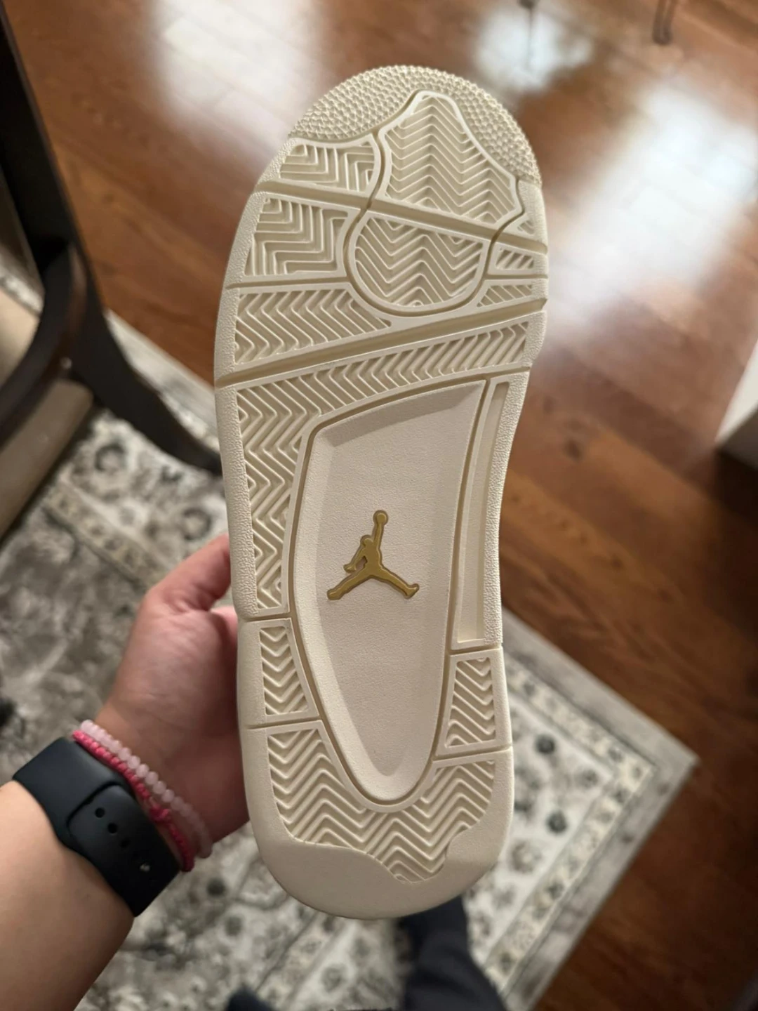 Air Jordan 4 Retro White & Gold - photo 2