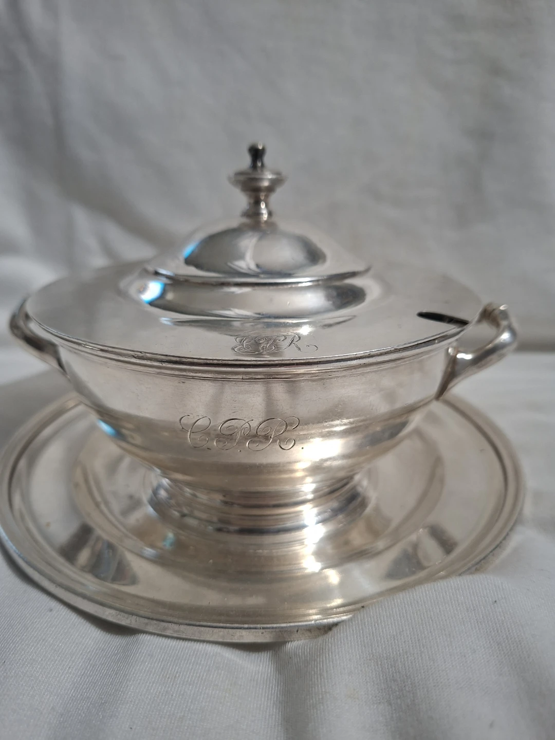 C.P.R Elkington  Soup Tureen with Lid and attached Saucer
