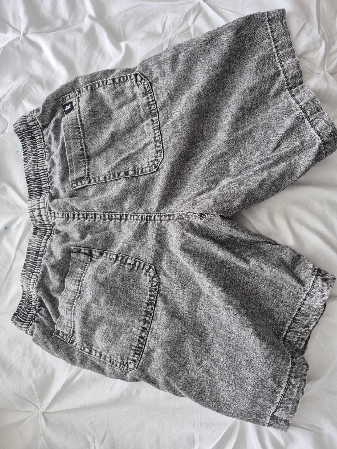 Redwood Boys Grey Denim Shorts Size 12 - photo 2