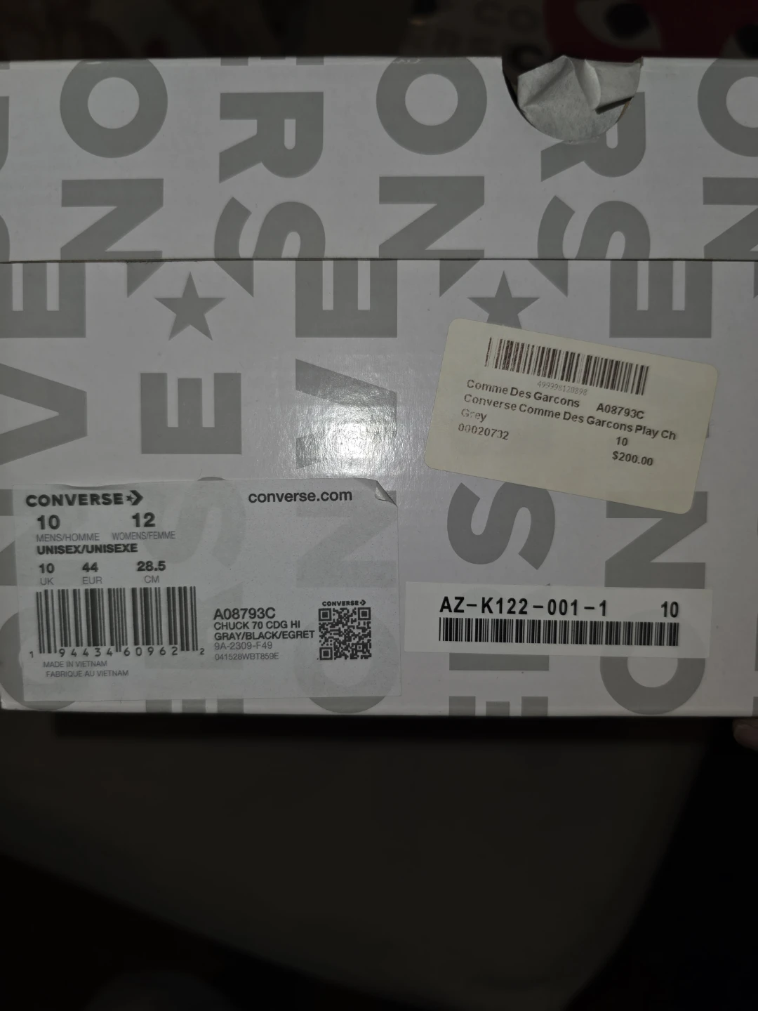 CDG Chuck 70 Size 10 Men's - photo 2