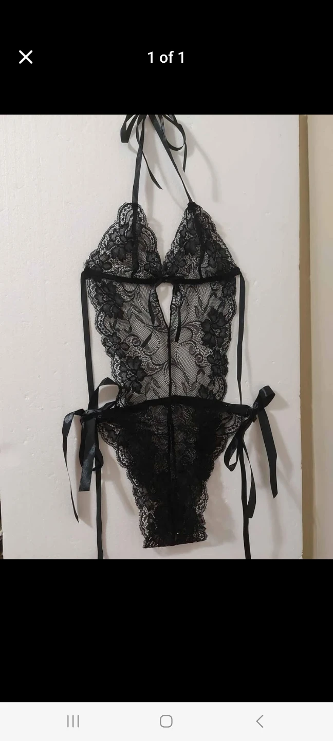 Black Lace Teddy Bodysuit