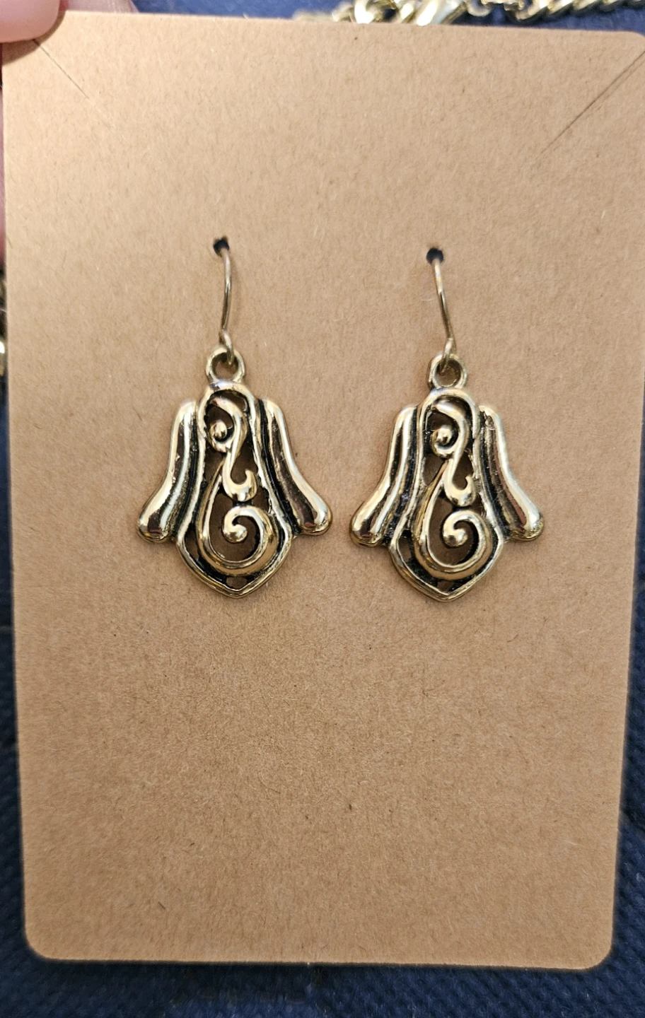 Gold Tone Necklace and Earrings Set - photo 3