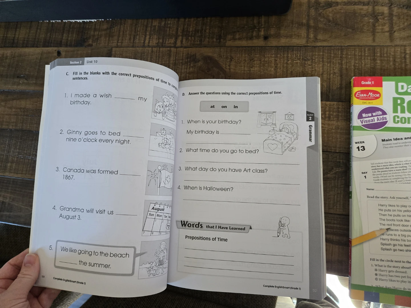 TWO Complete English Smart Grade 1 Workbooks - photo 2